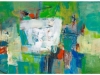 PLES V ZELENEM, 2011, akril pl., 60 x 120 cm